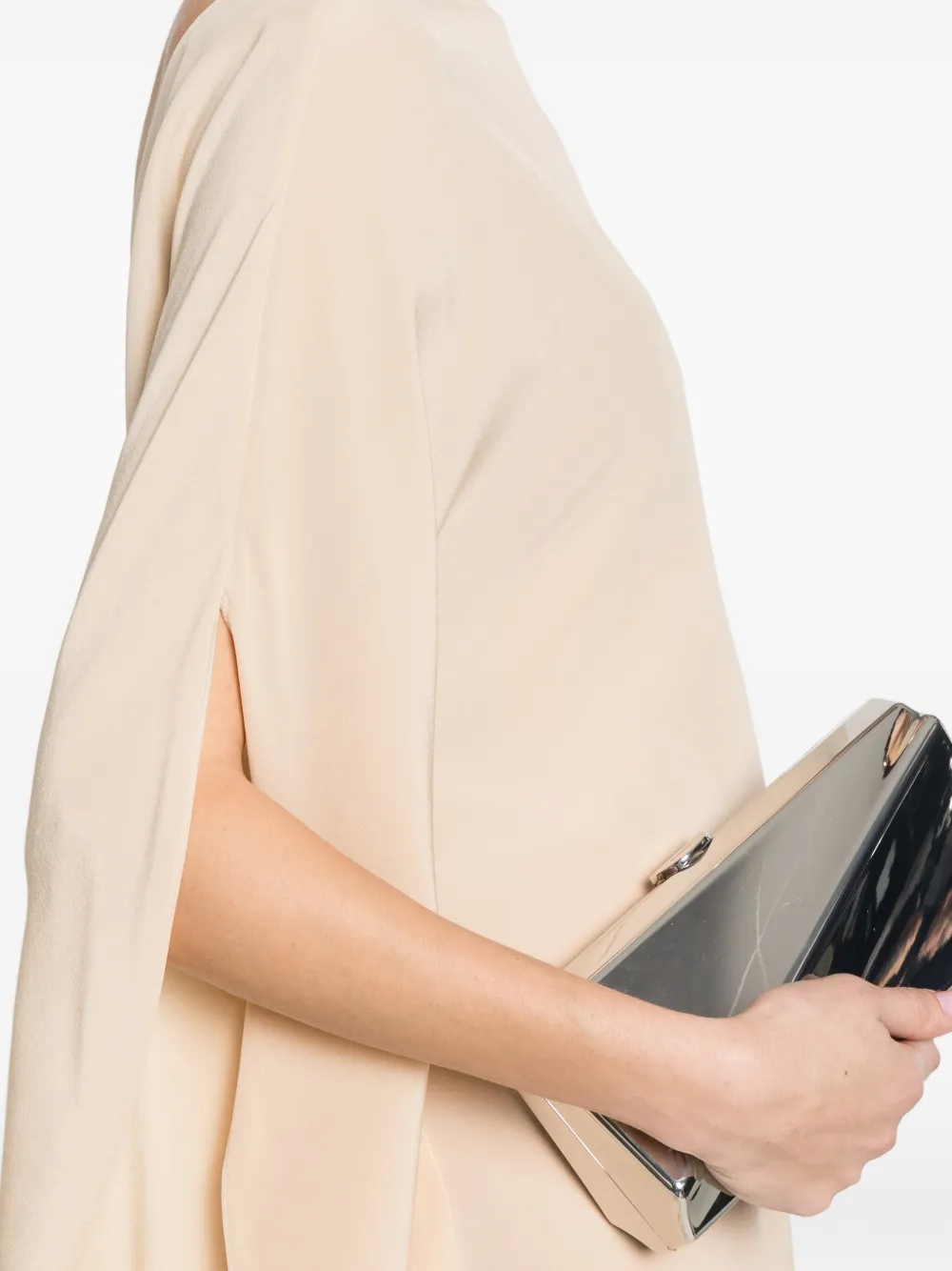 Gianluca Capannolo Iris asymmetrische jurk Beige