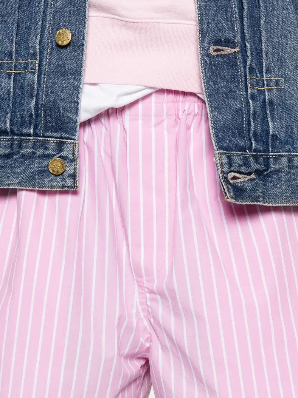 Balenciaga Gestreepte shorts Roze