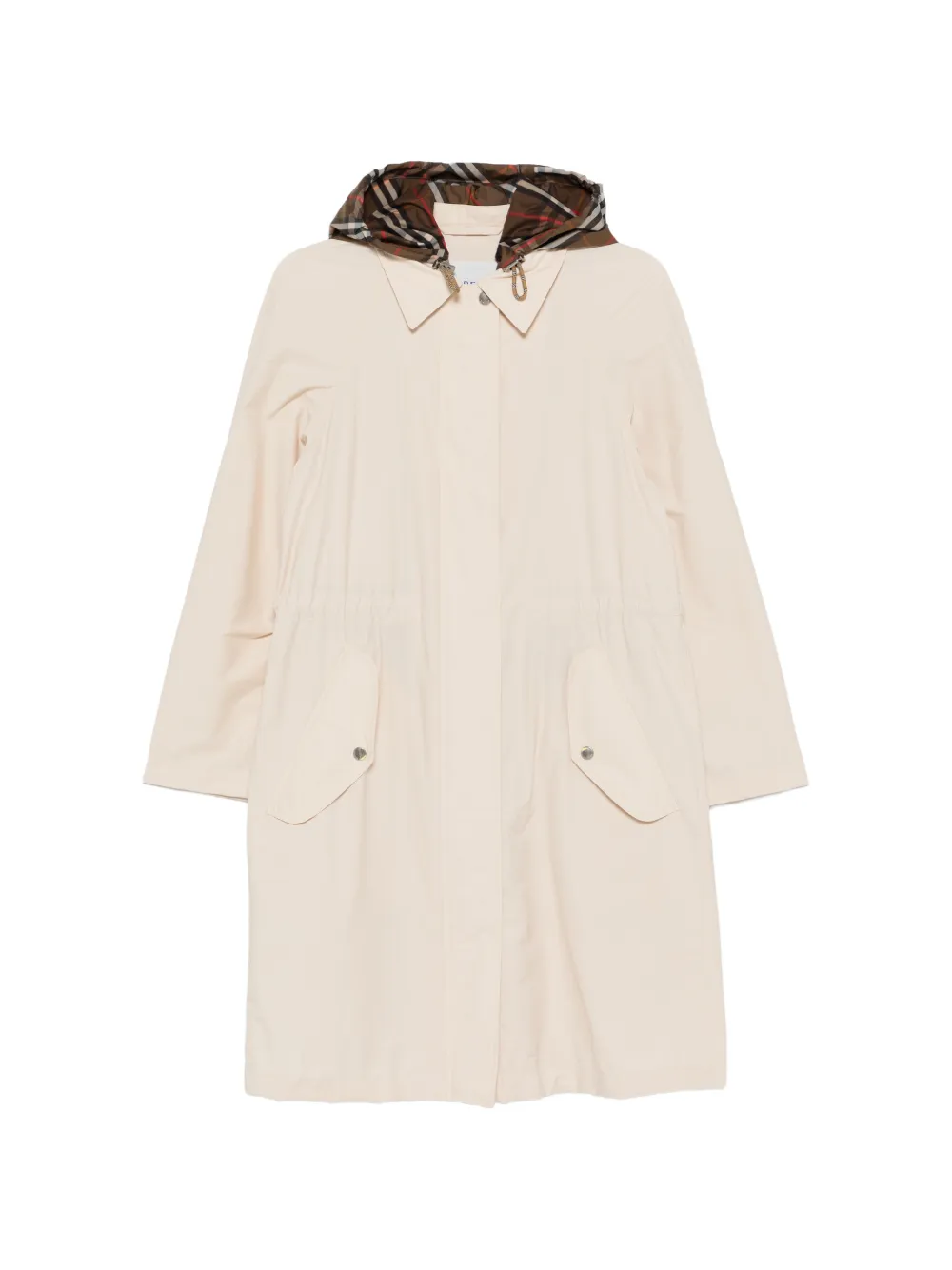 Burberry Newbury check hooded parka coat - Toni neutri