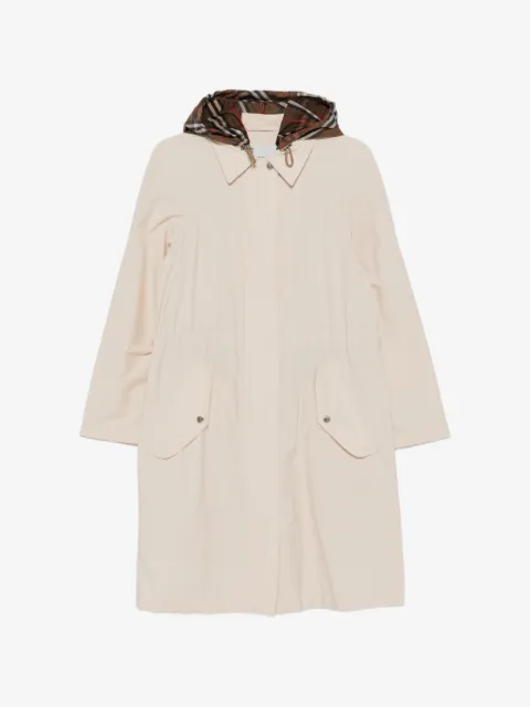 Burberry Newbury geruite parka met capuchon