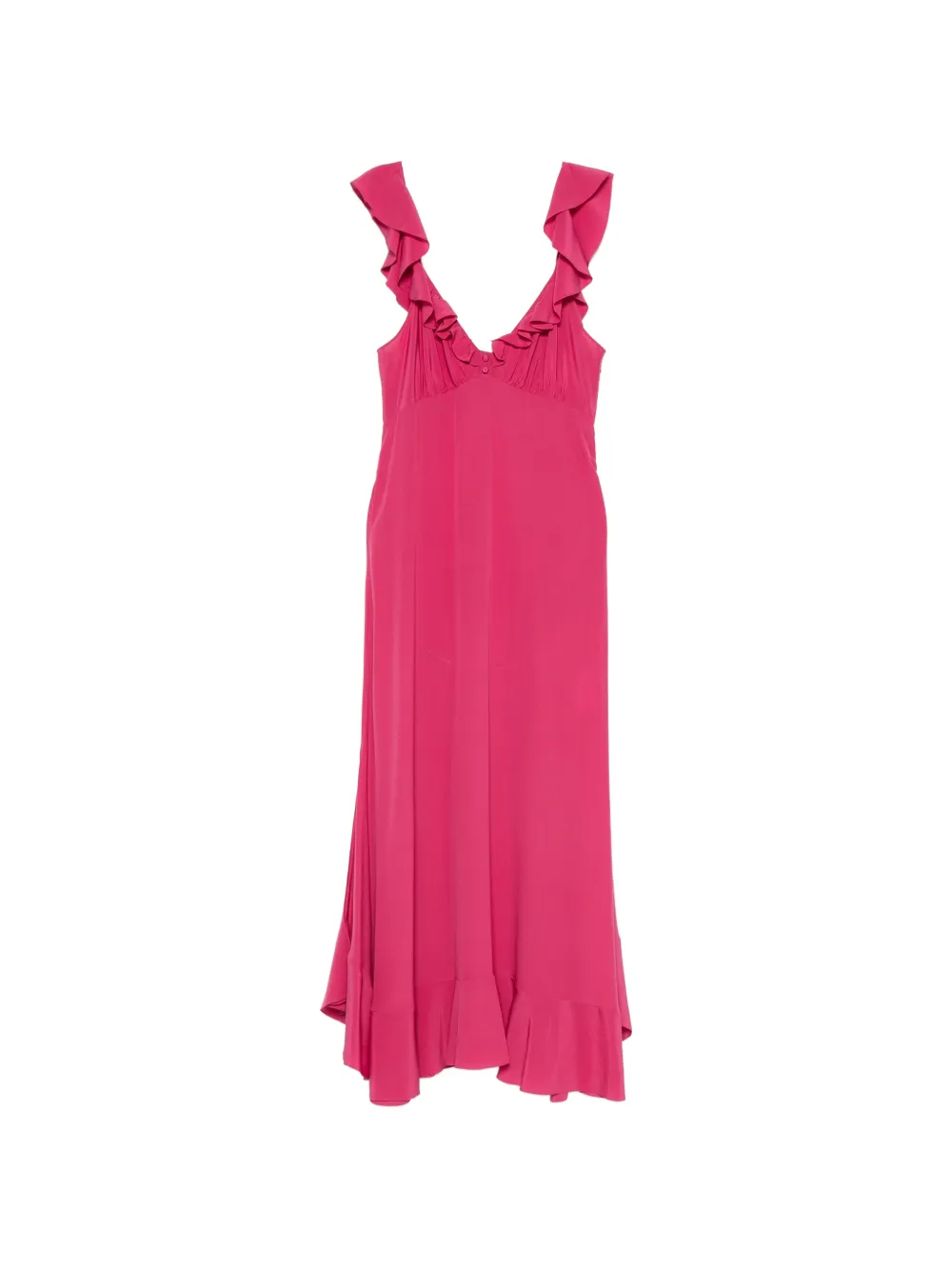 Chloé ruffled silk dress - Rosa