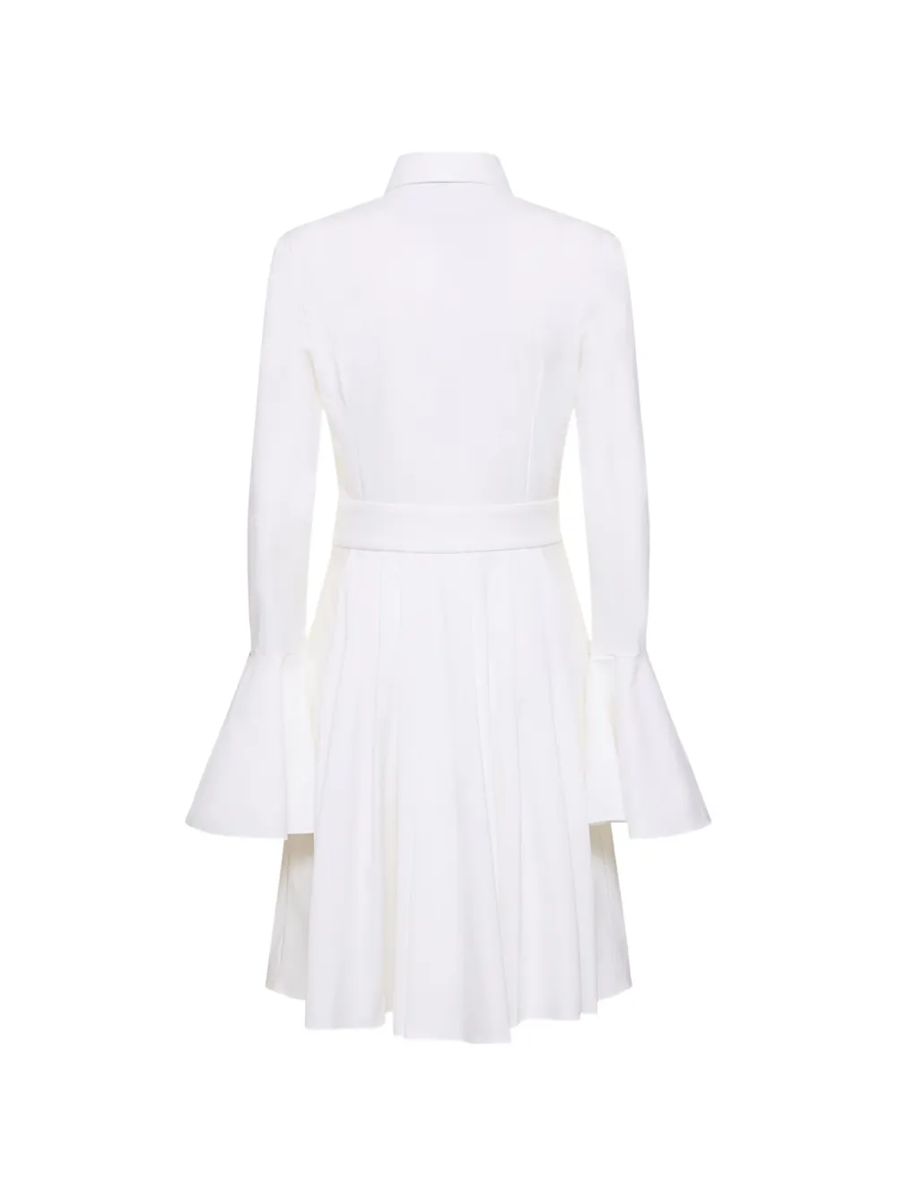 bell-sleeve shirt dress
