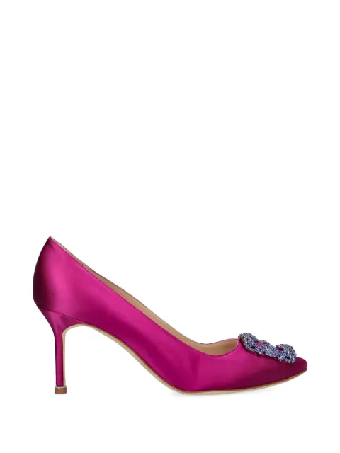 Manolo Blahnik Hangisi crystal-buckle pumps