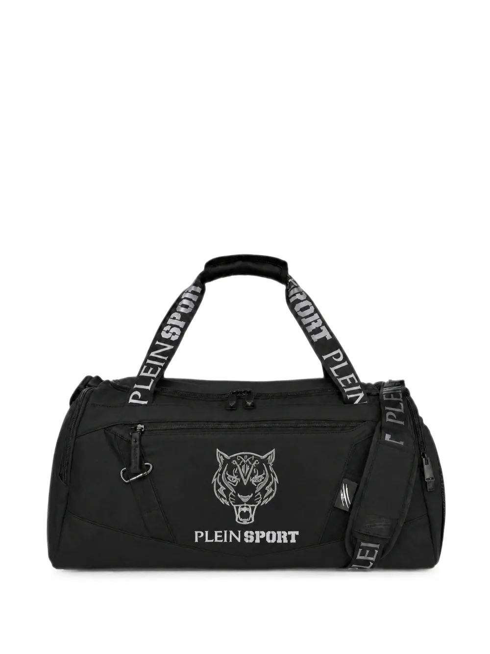 Plein Sport Tiger-motif duffle bag - Nero