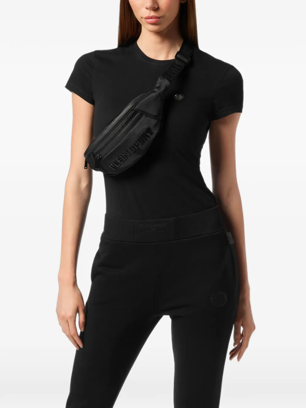Plein Sport Heuptas met logoprint Zwart