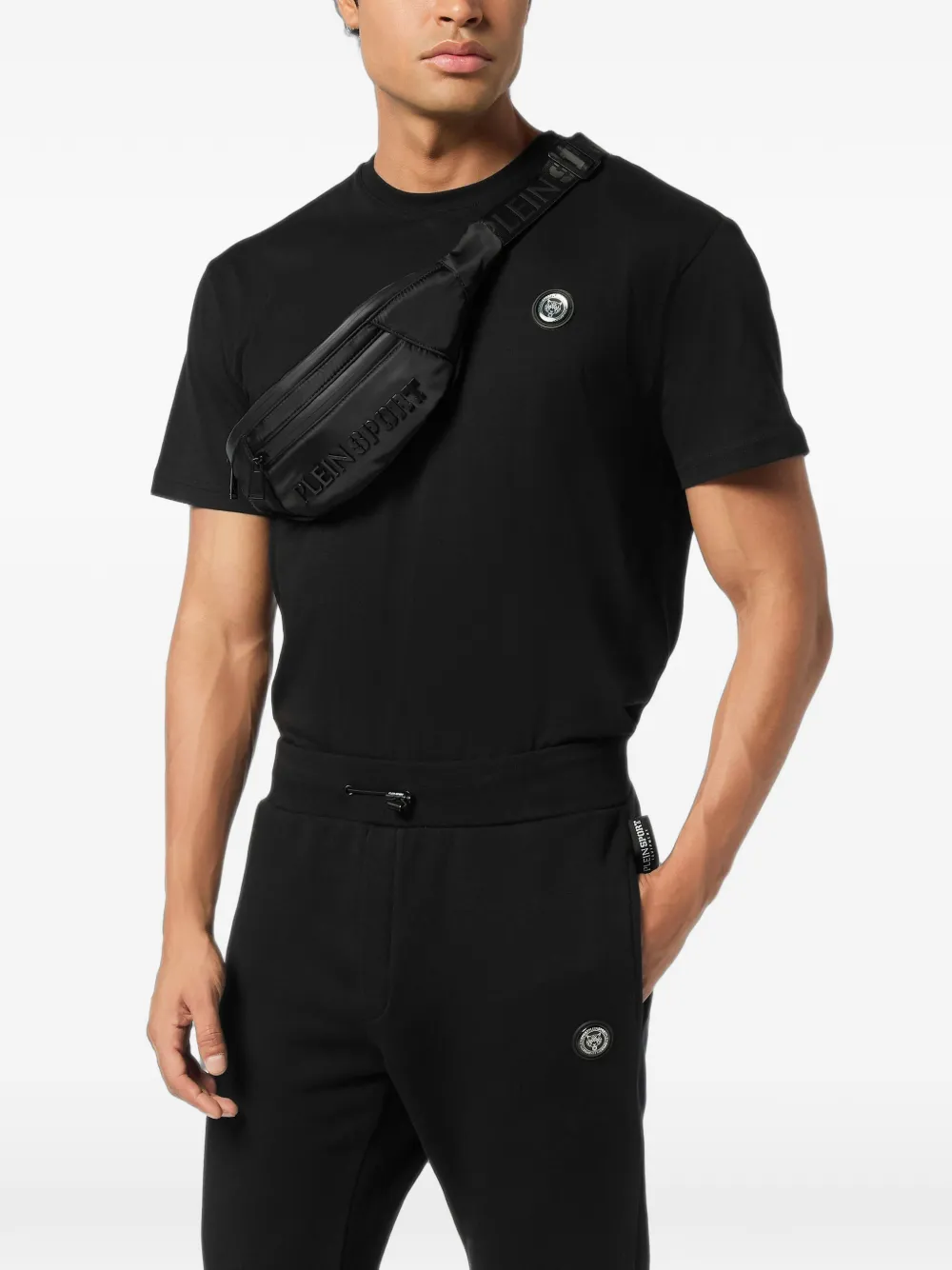 Plein Sport Heuptas met logoprint Zwart