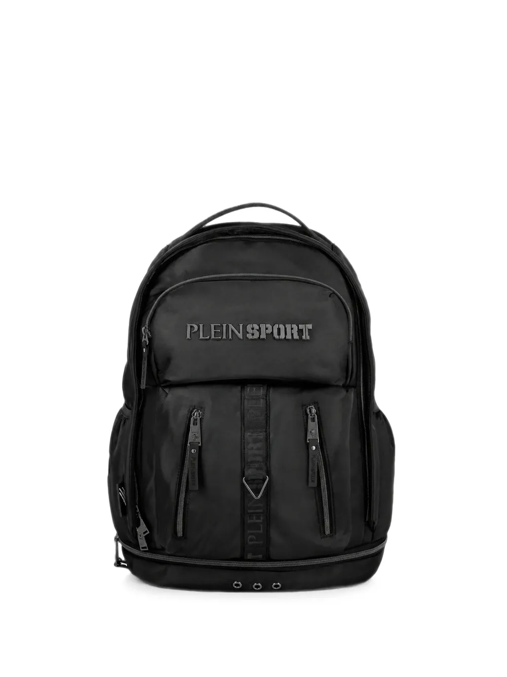 Plein Sport logo-lettering backpack - Nero