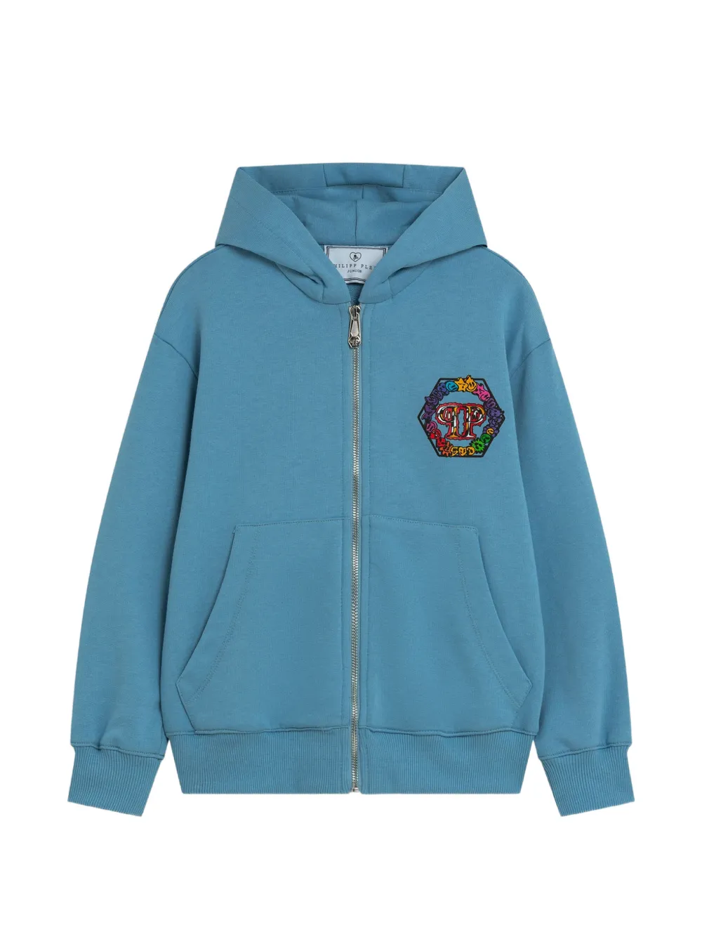 Philipp Plein Junior zip hoodie - Blu