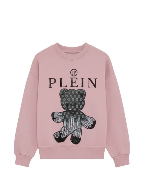 Philipp Plein Junior teddy appliqué sweatshirt