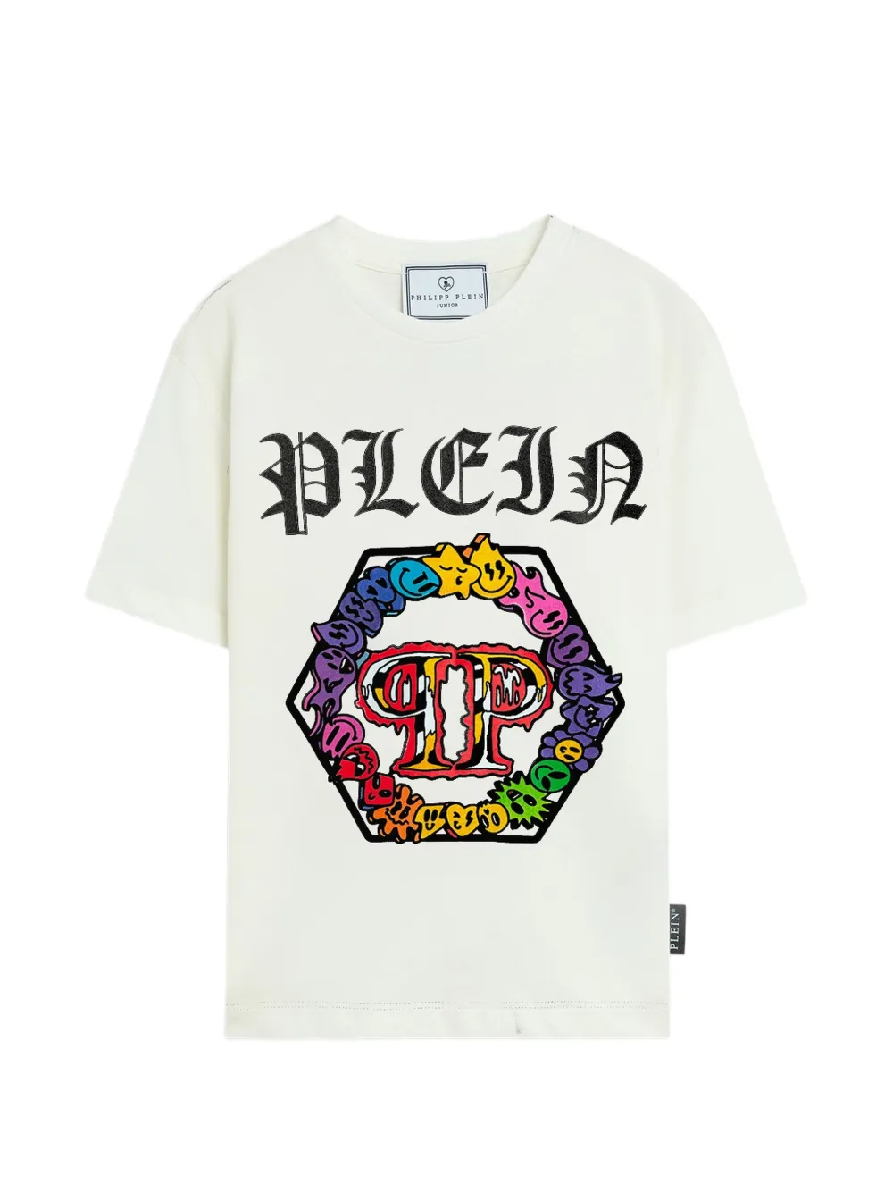 Philipp Plein Junior logo graphic T-shirt - Bianco