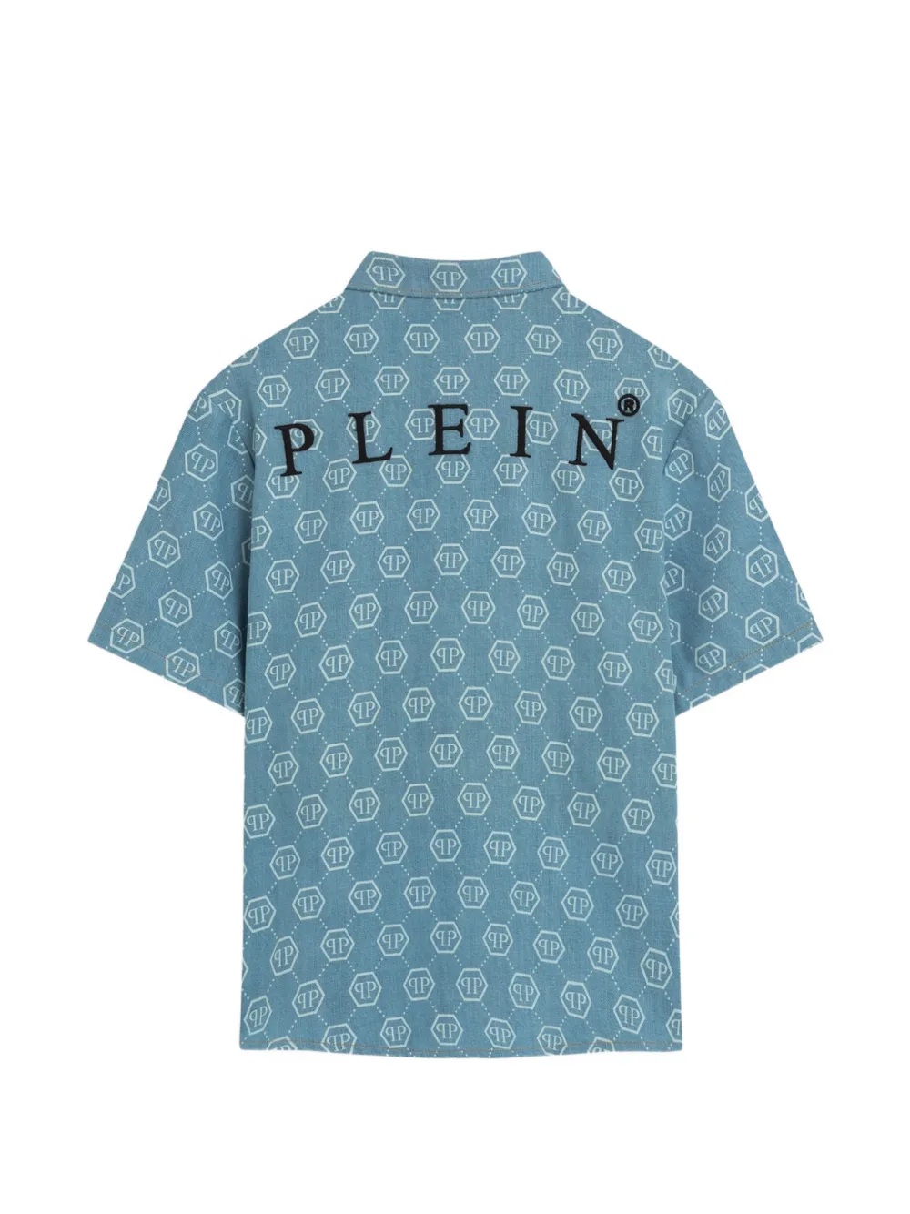  Philipp Plein Junior Logo Short-sleeve Shirt - Blue 