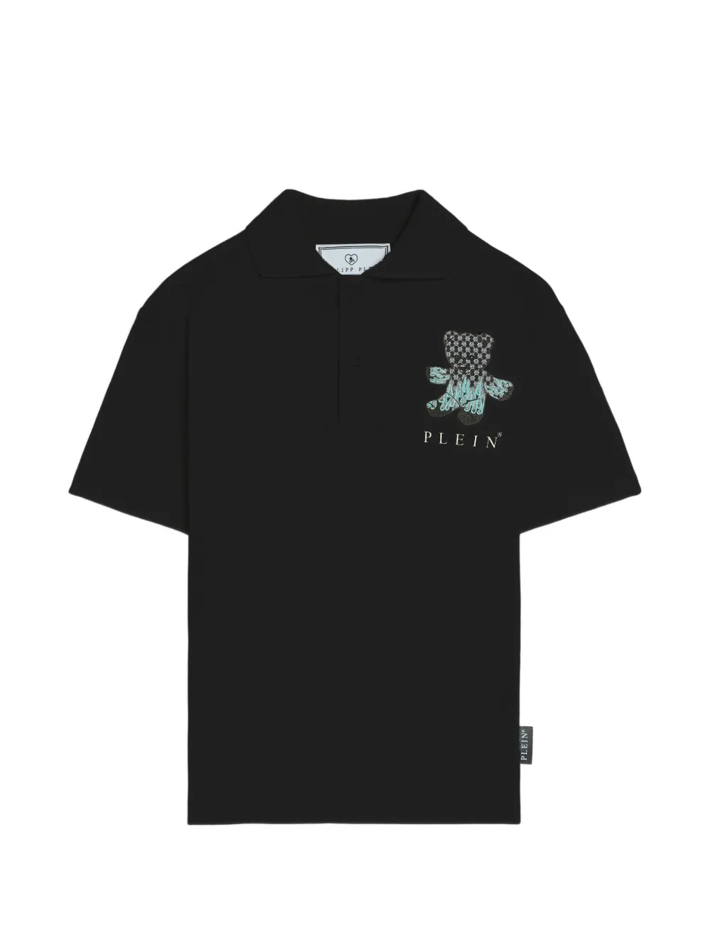 Philipp Plein Junior graphic-print polo shirt - Nero