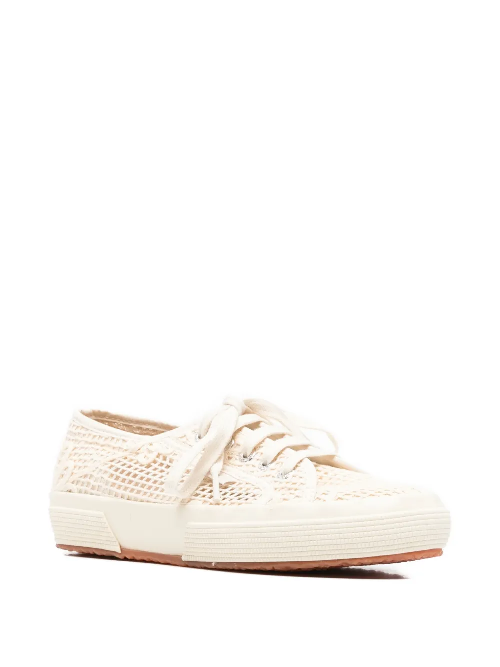 Superga 2750 floral-lace sneakers Beige