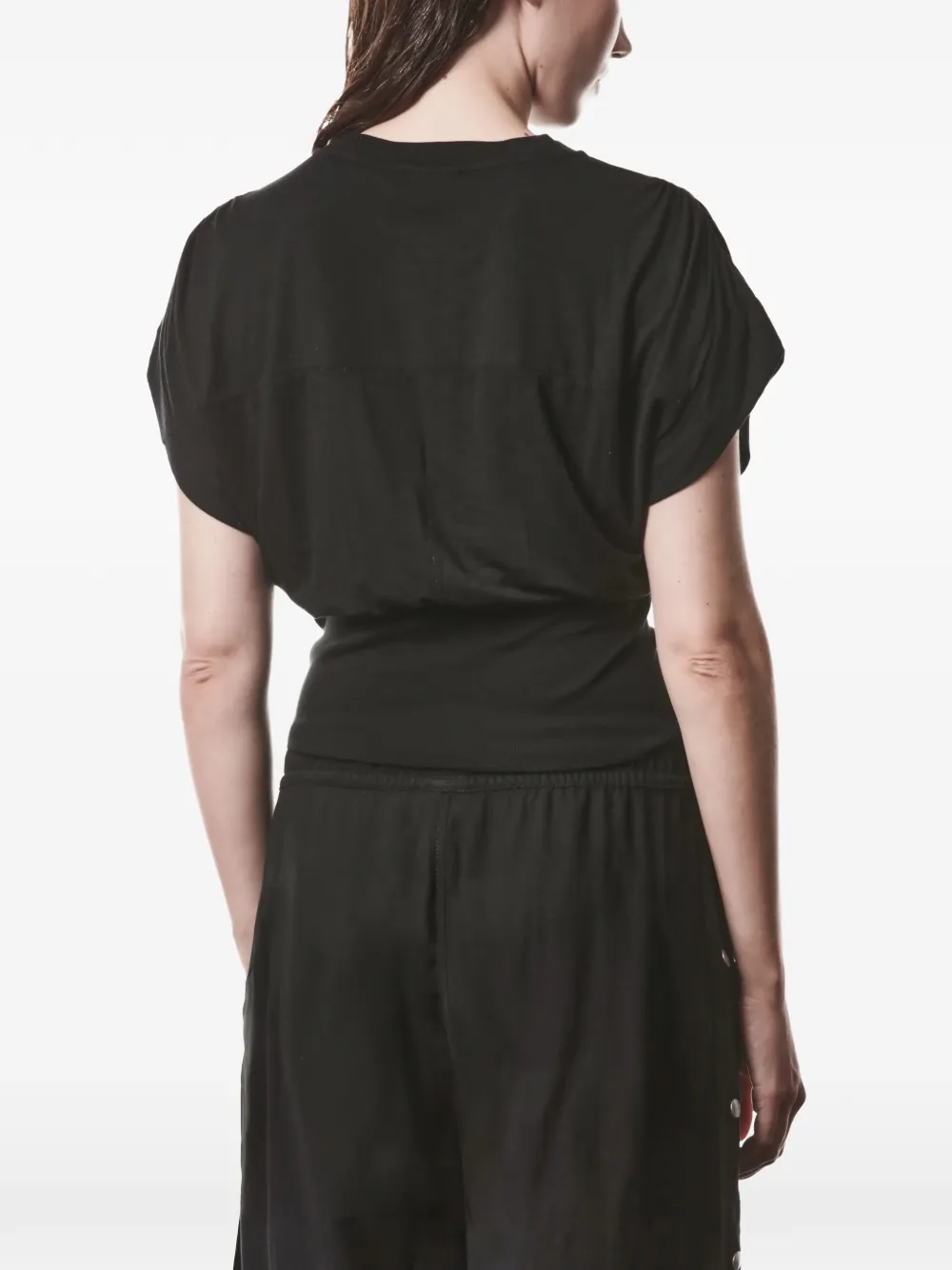 Thom Krom Gesmockt T-shirt Zwart