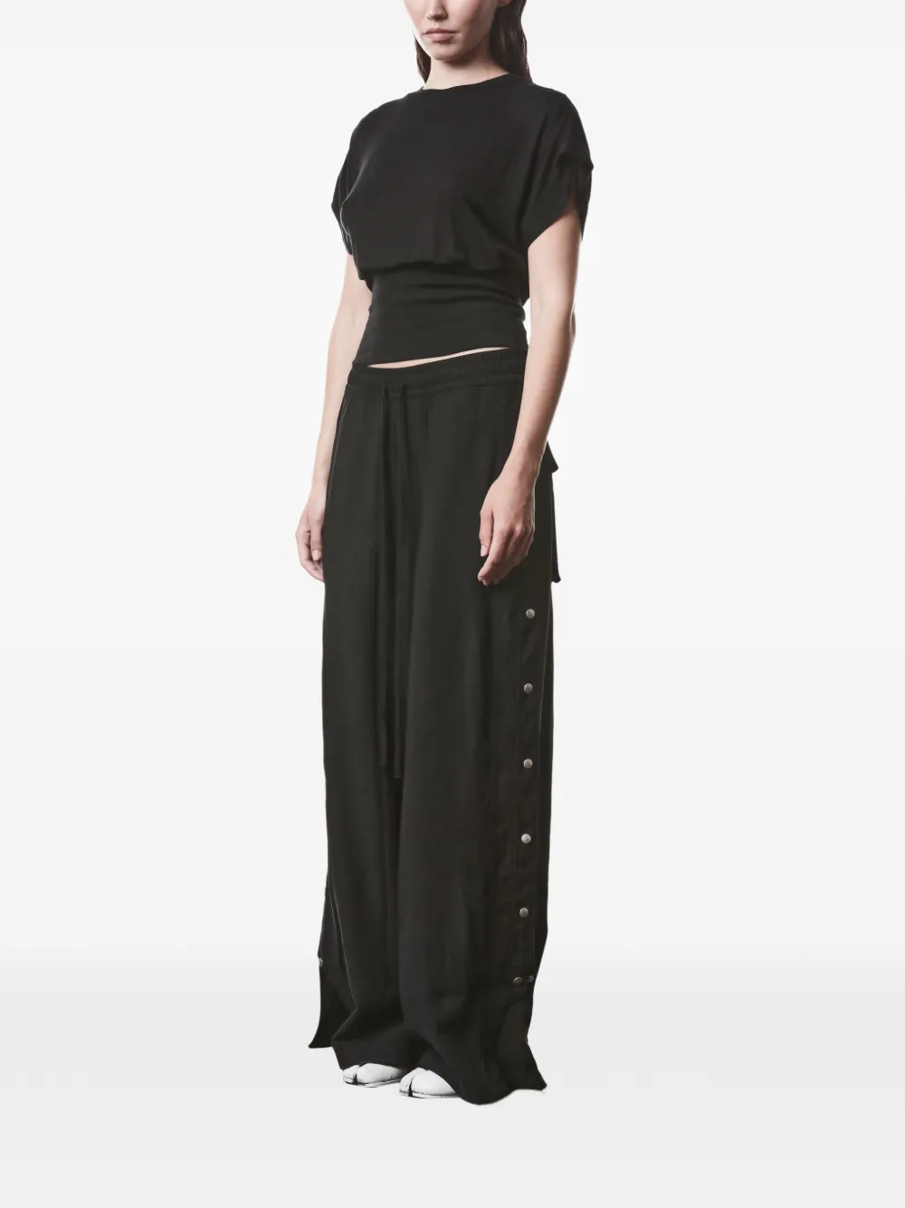 Thom Krom Gathered T-shirt - Black 