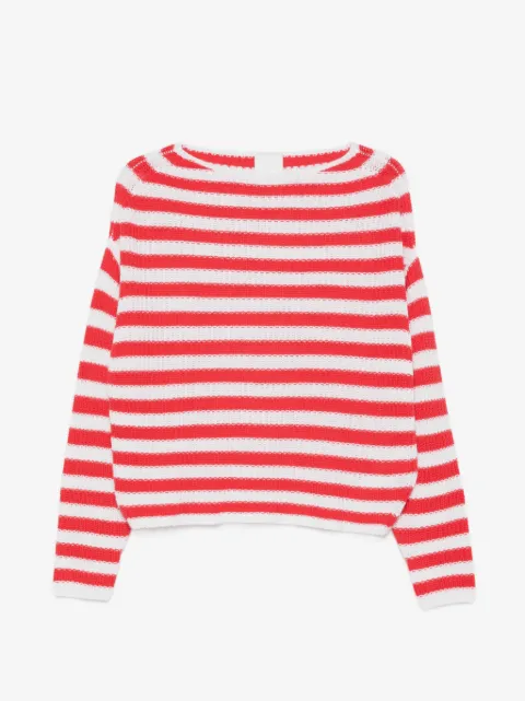 Allude pull rayé à encolure bateau