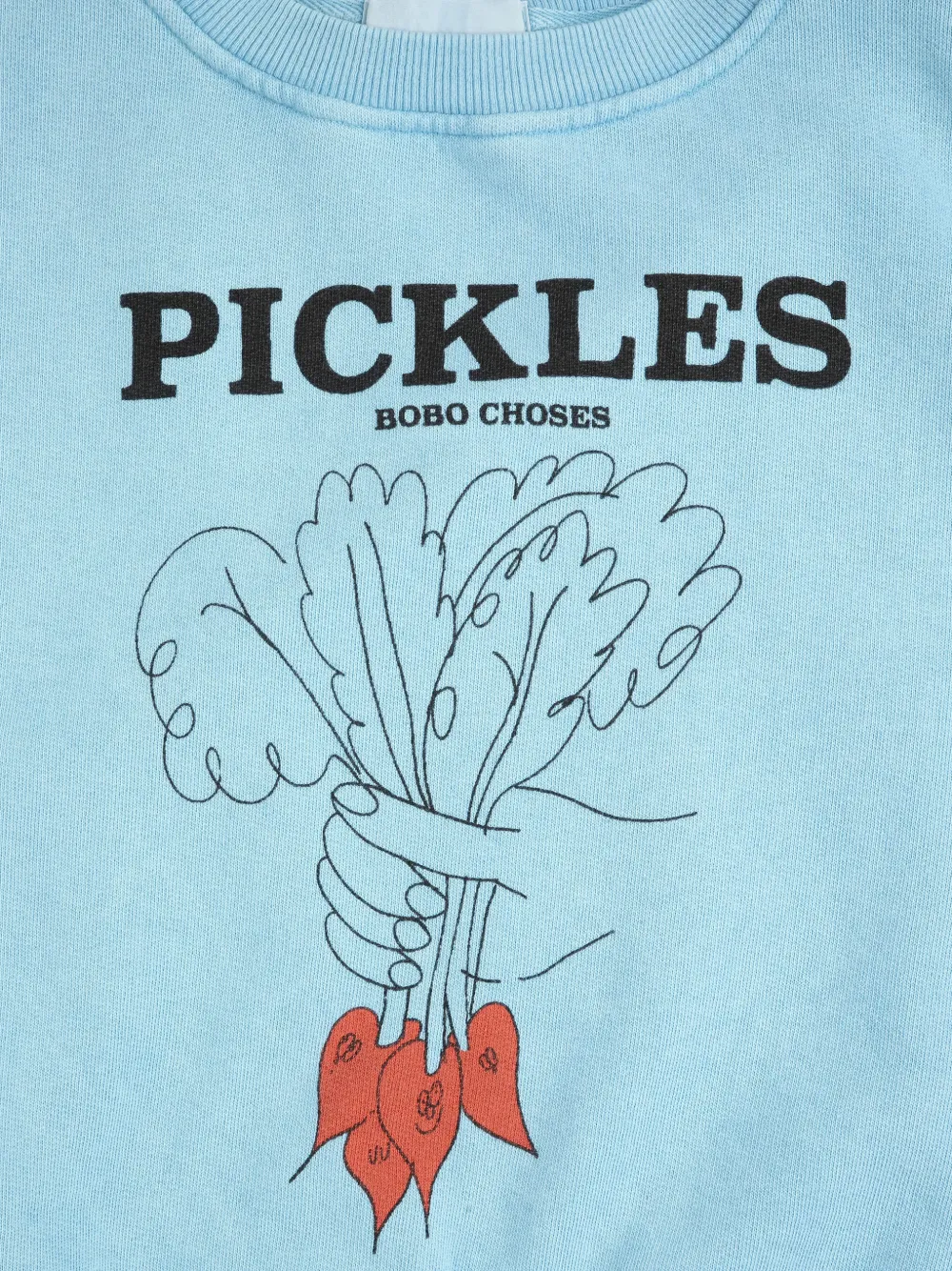 Bobo Choses Bunch Of Vegetables geribbelde sweater Blauw