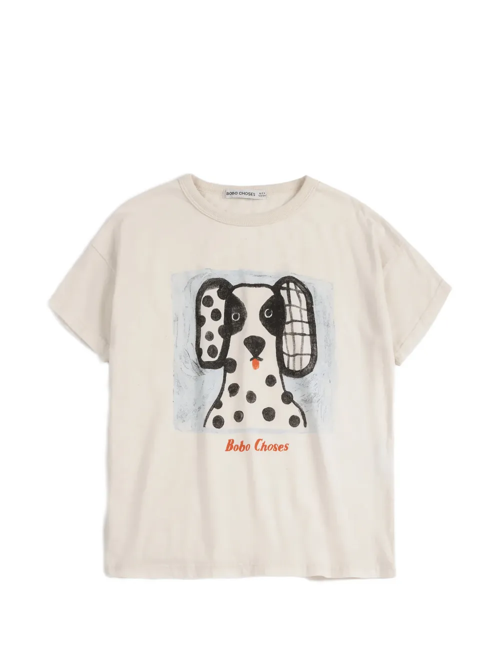 Bobo Choses dog-print short-sleeve T-shirt - Toni neutri
