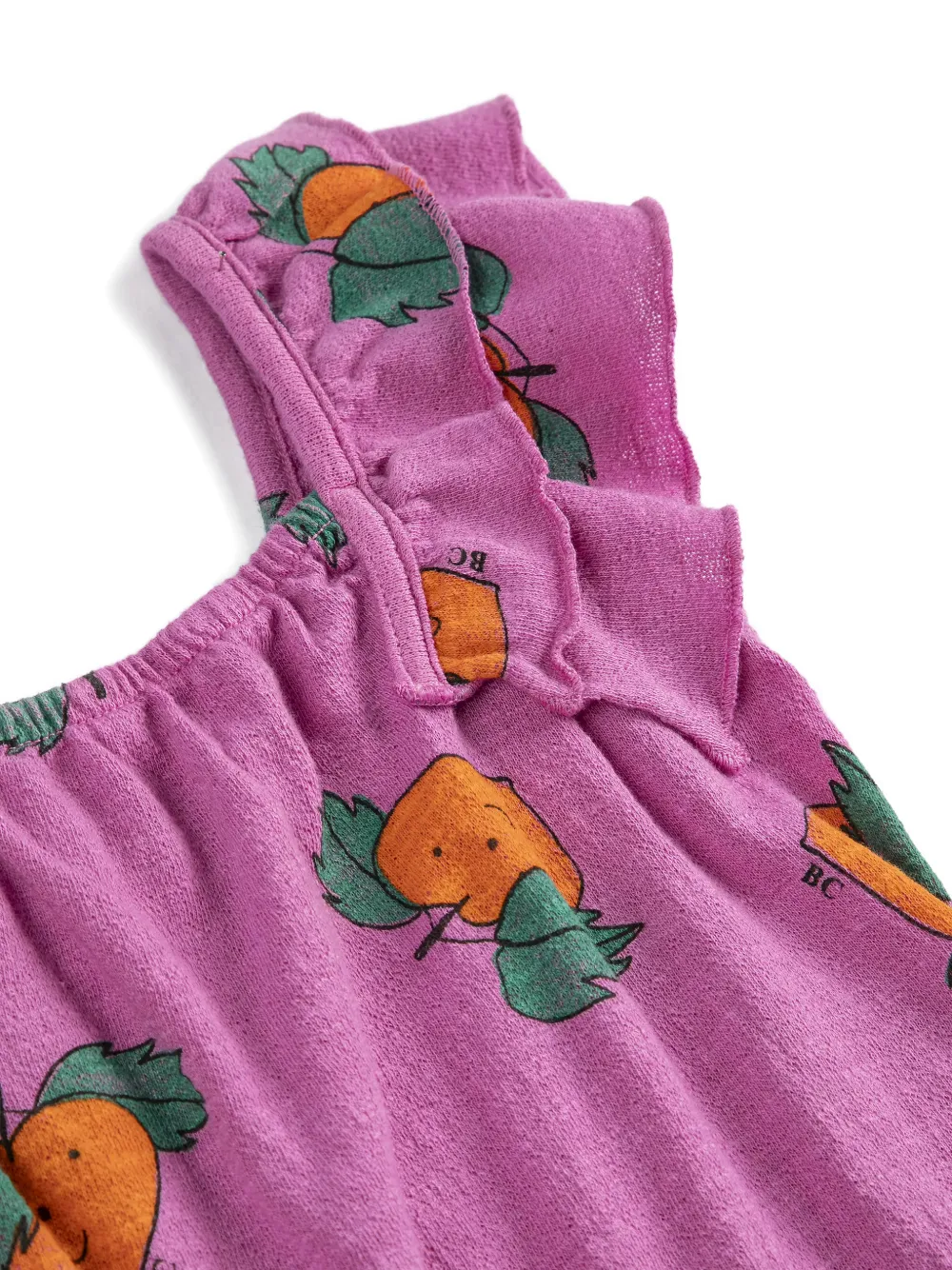 Bobo Choses Tangerine jurk met ruches Roze