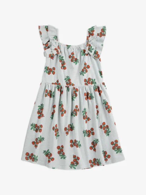 Bobo Choses ruffled tomatoes print dress