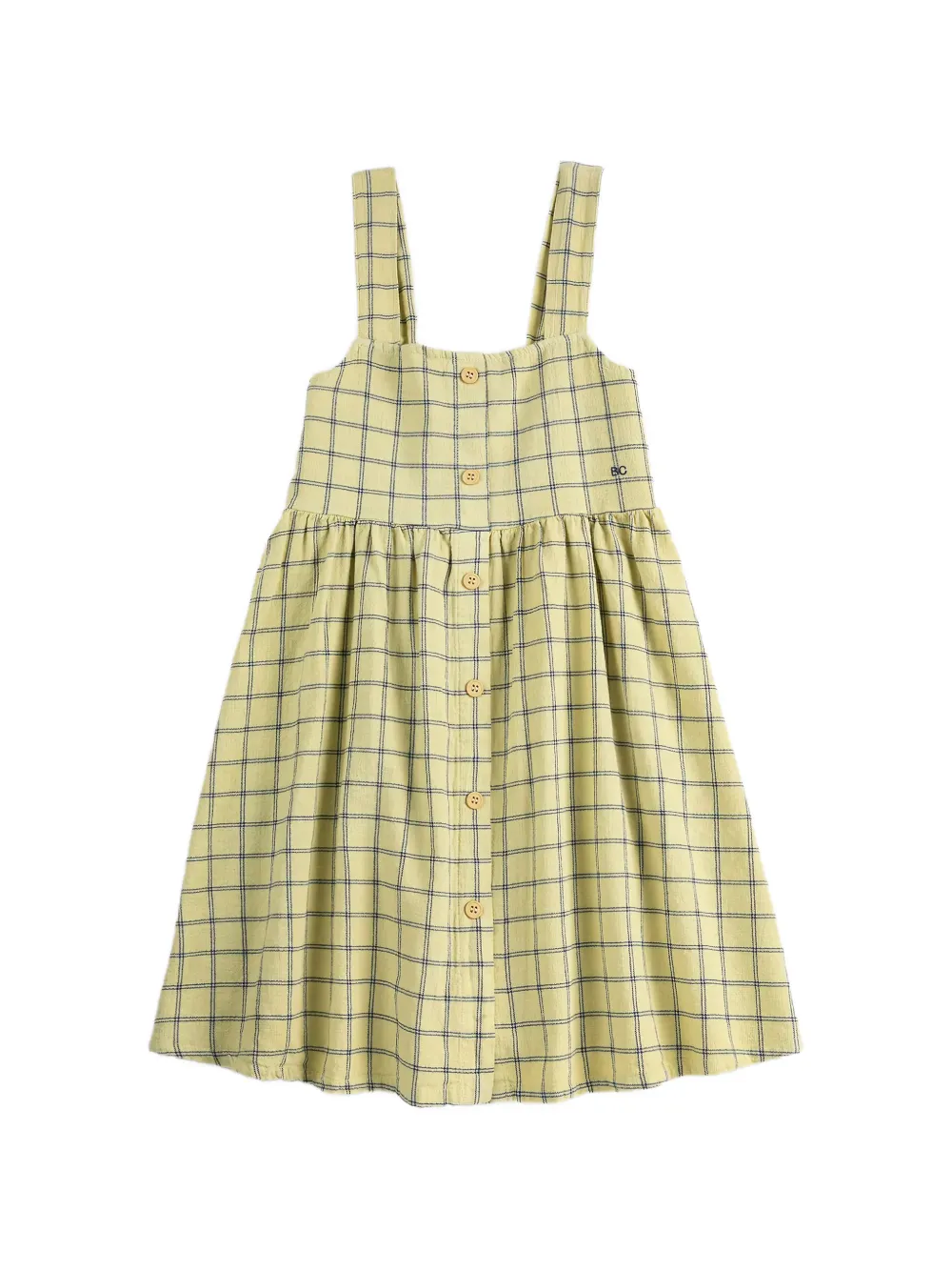 Bobo Choses Abito Spicy Window Pane - Giallo