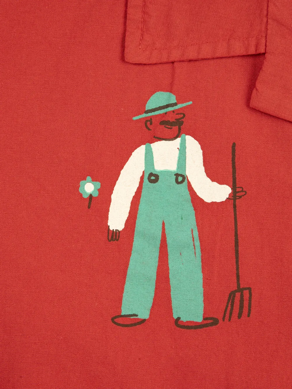 Bobo Choses Farm Adventure shirt met print Rood