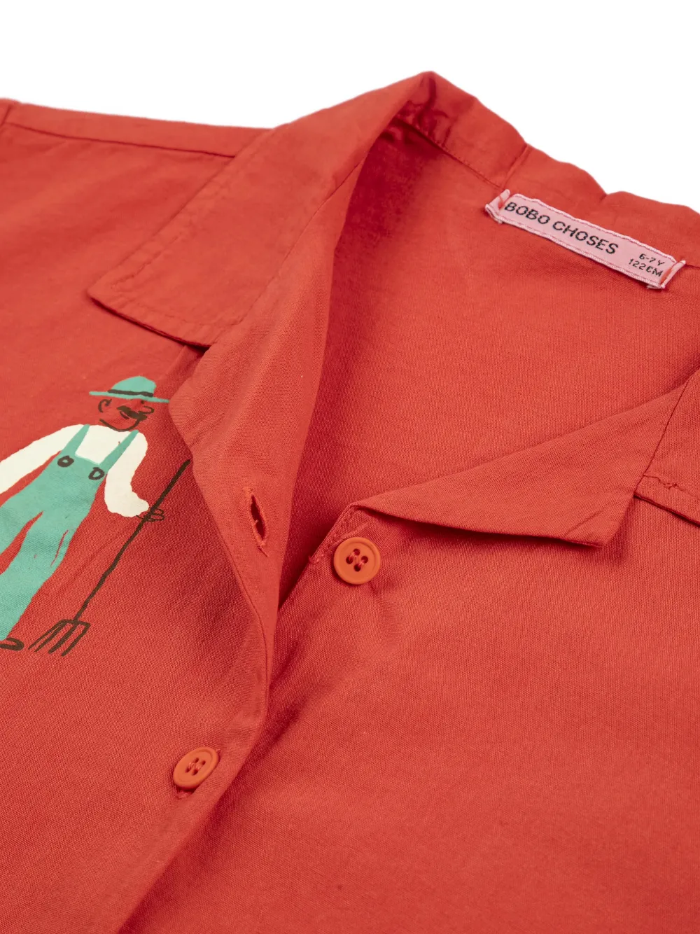 Bobo Choses Farm Adventure shirt met print Rood