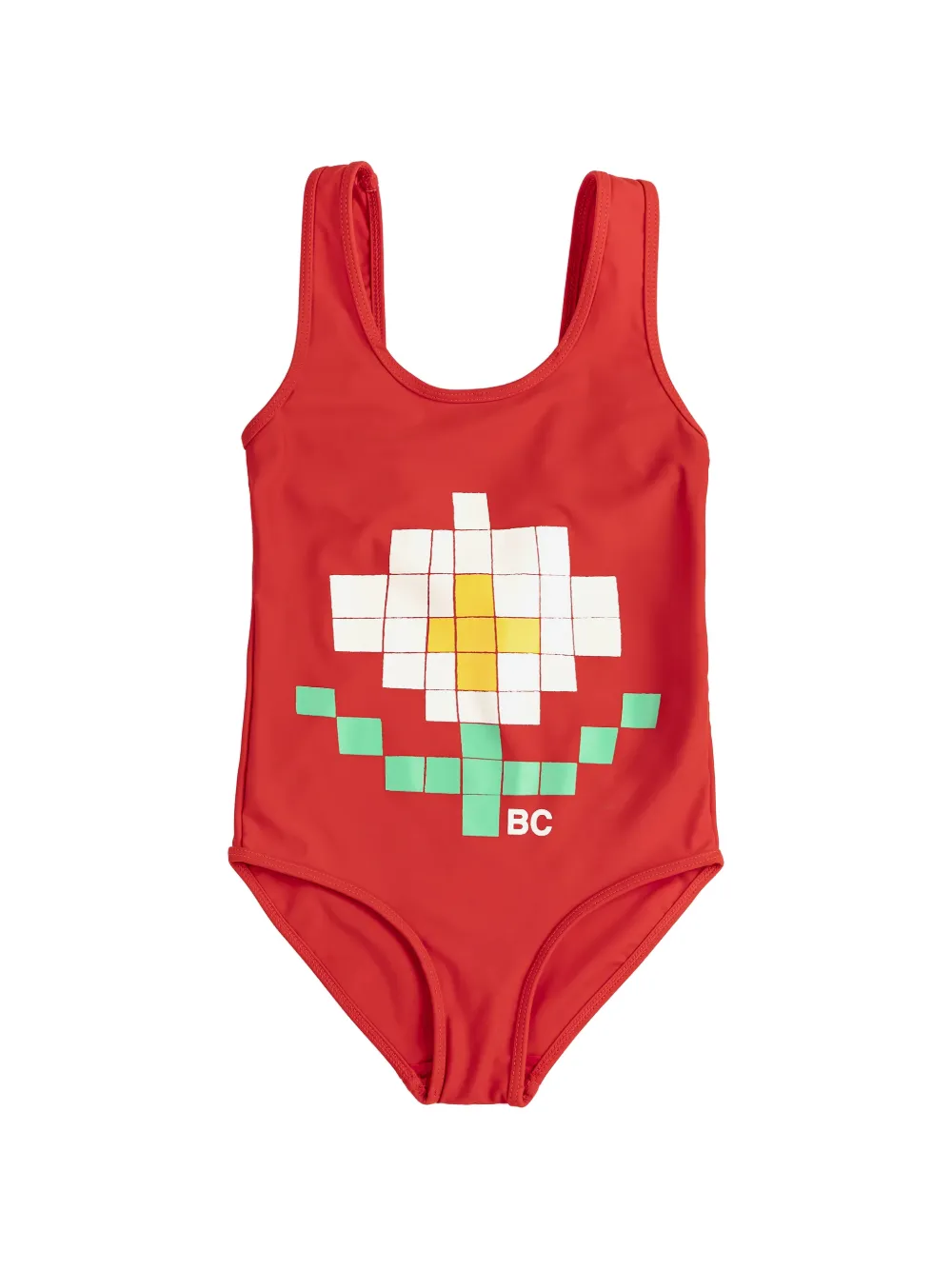 Bobo Choses Costume da bagno Pixel Daisy - Rosso