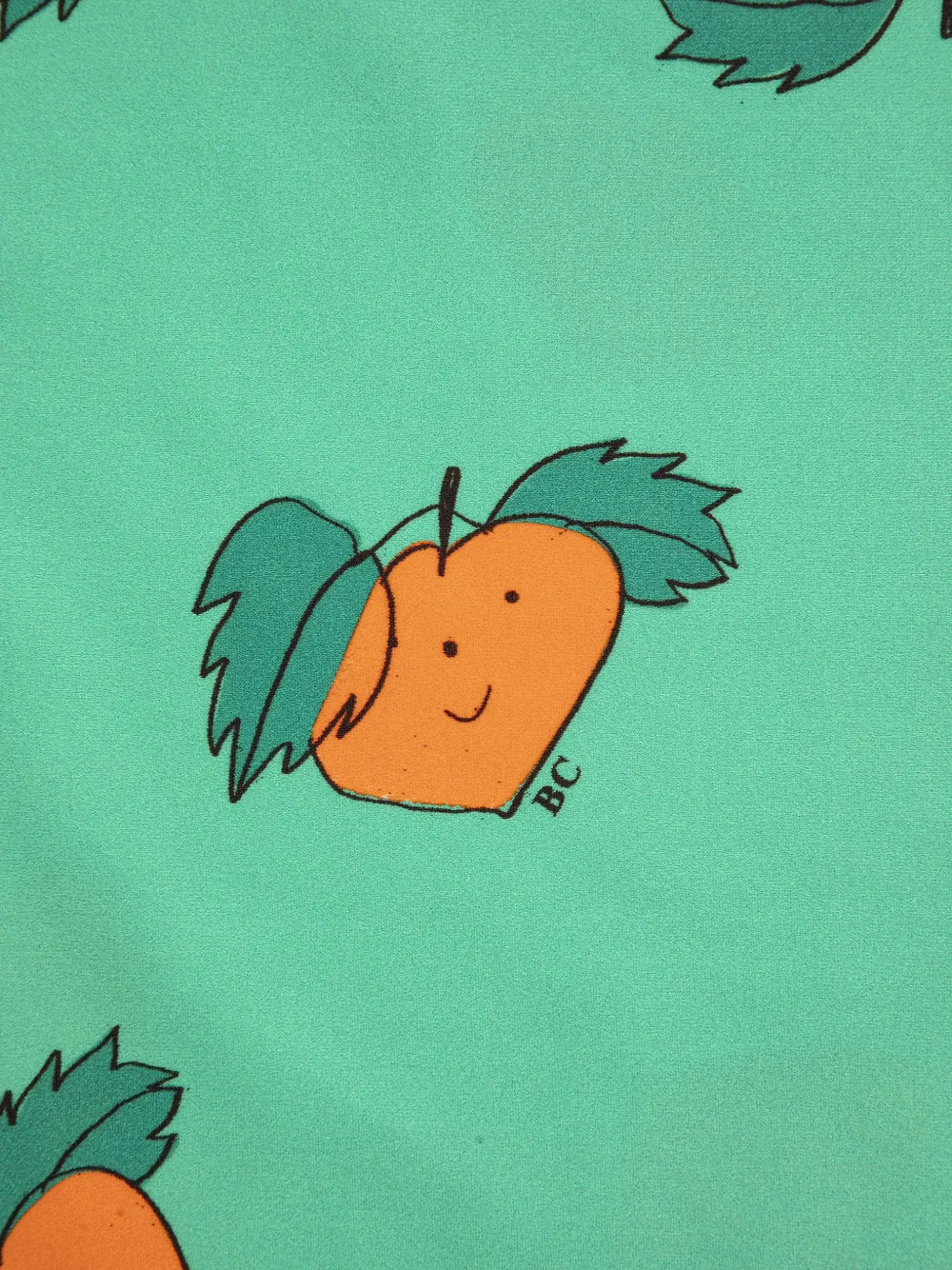 Bobo Choses Curious Turnip T-shirt met hoge hals en lange mouwen Groen