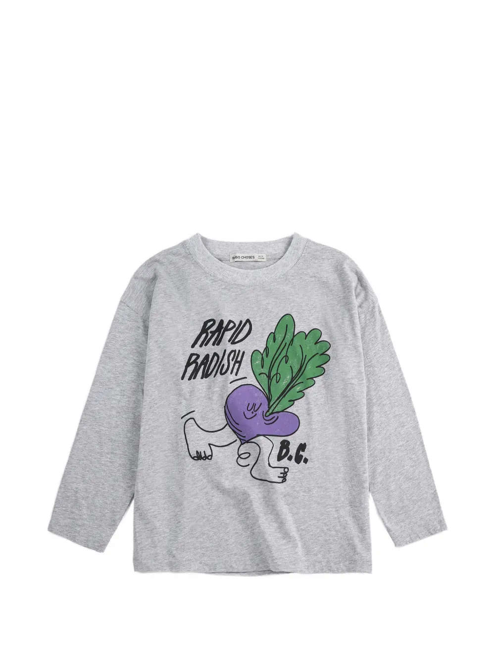Bobo Choses Rapid Radish long-sleeve T-shirt - Grigio