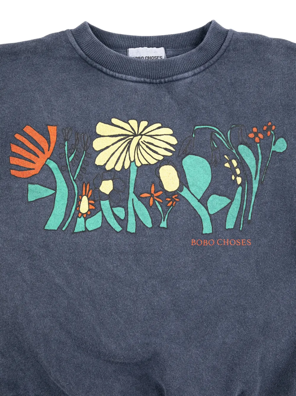 Bobo Choses Colour Herbalist sweater met grafische bloemenprint Blauw