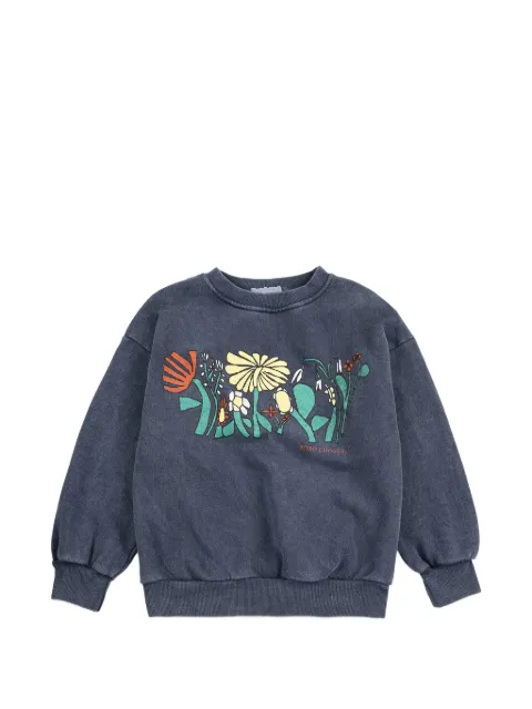 Bobo Choses Color Herbalist floral-graphic sweatshirt