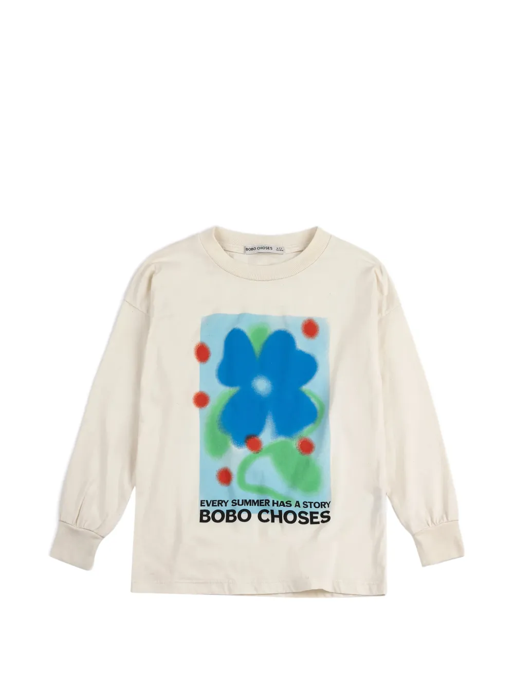 Bobo Choses Summer Story long-sleeve graphic T-shirt - Toni neutri