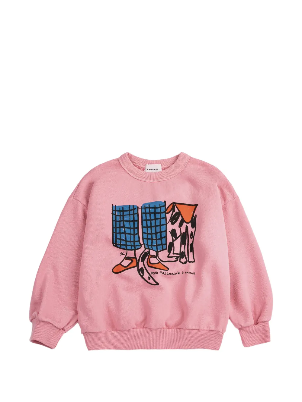 Bobo Choses Dog Friendship sweatshirt - Rosa