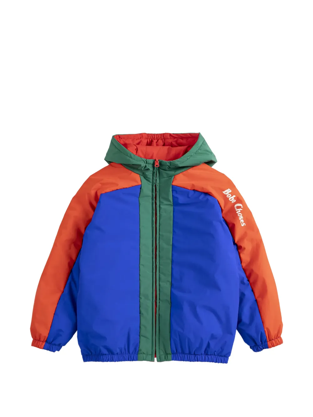 Bobo Choses hooded reversible coat - Blu