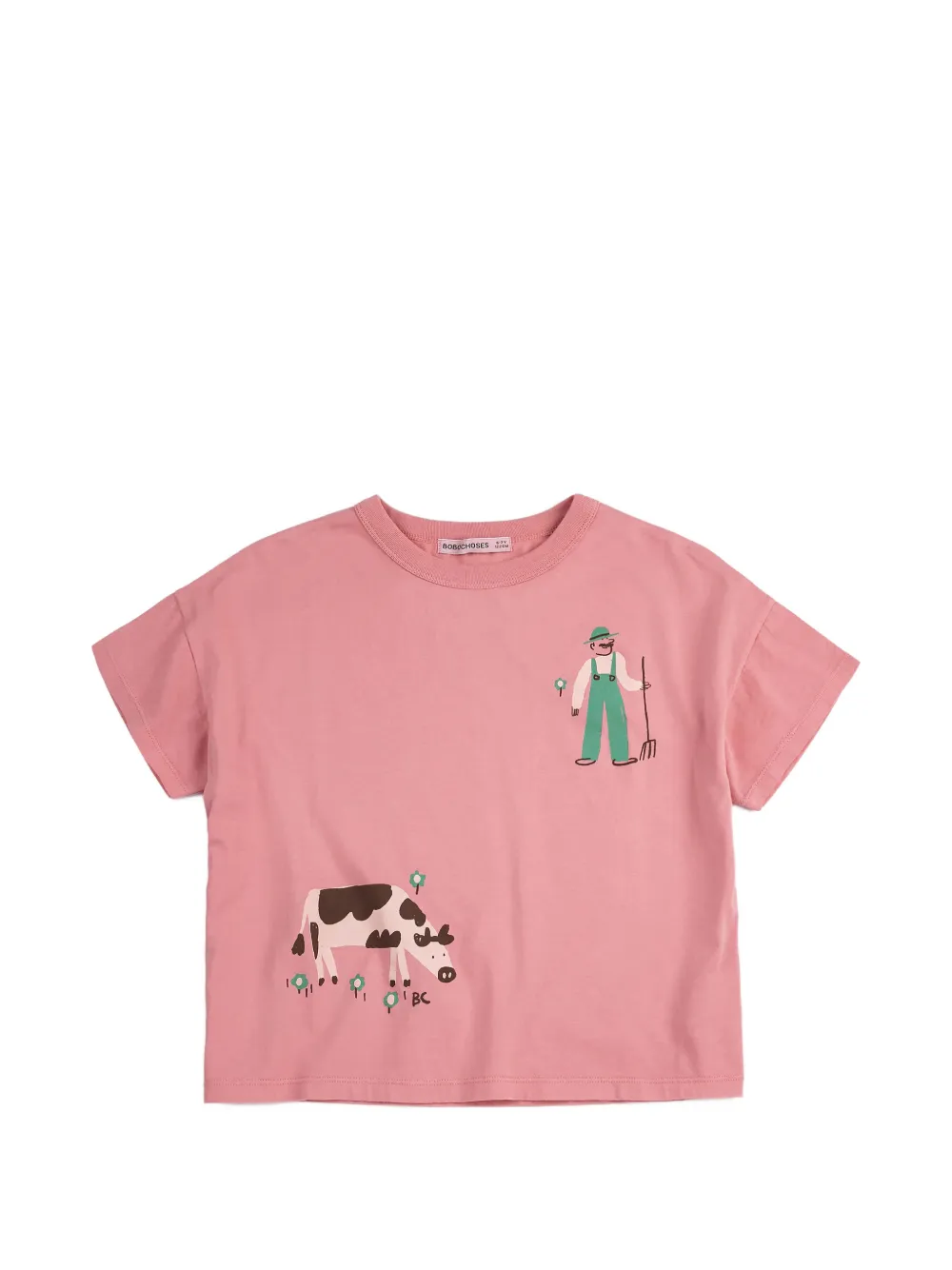 Bobo Choses graphic-print short-sleeve T-shirt - Rosa