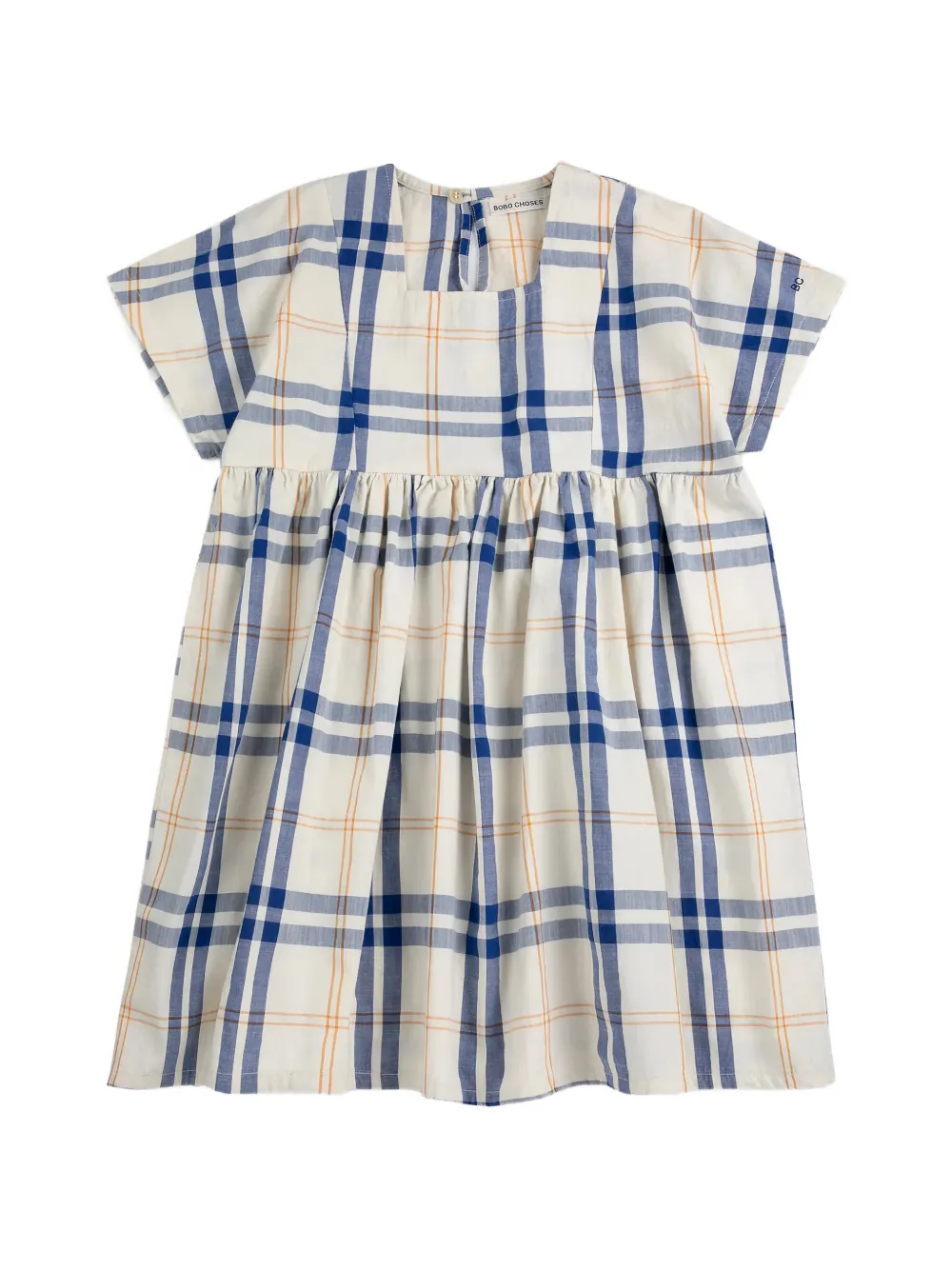 Bobo Choses Abito tartan con scollo quadrato - Toni neutri