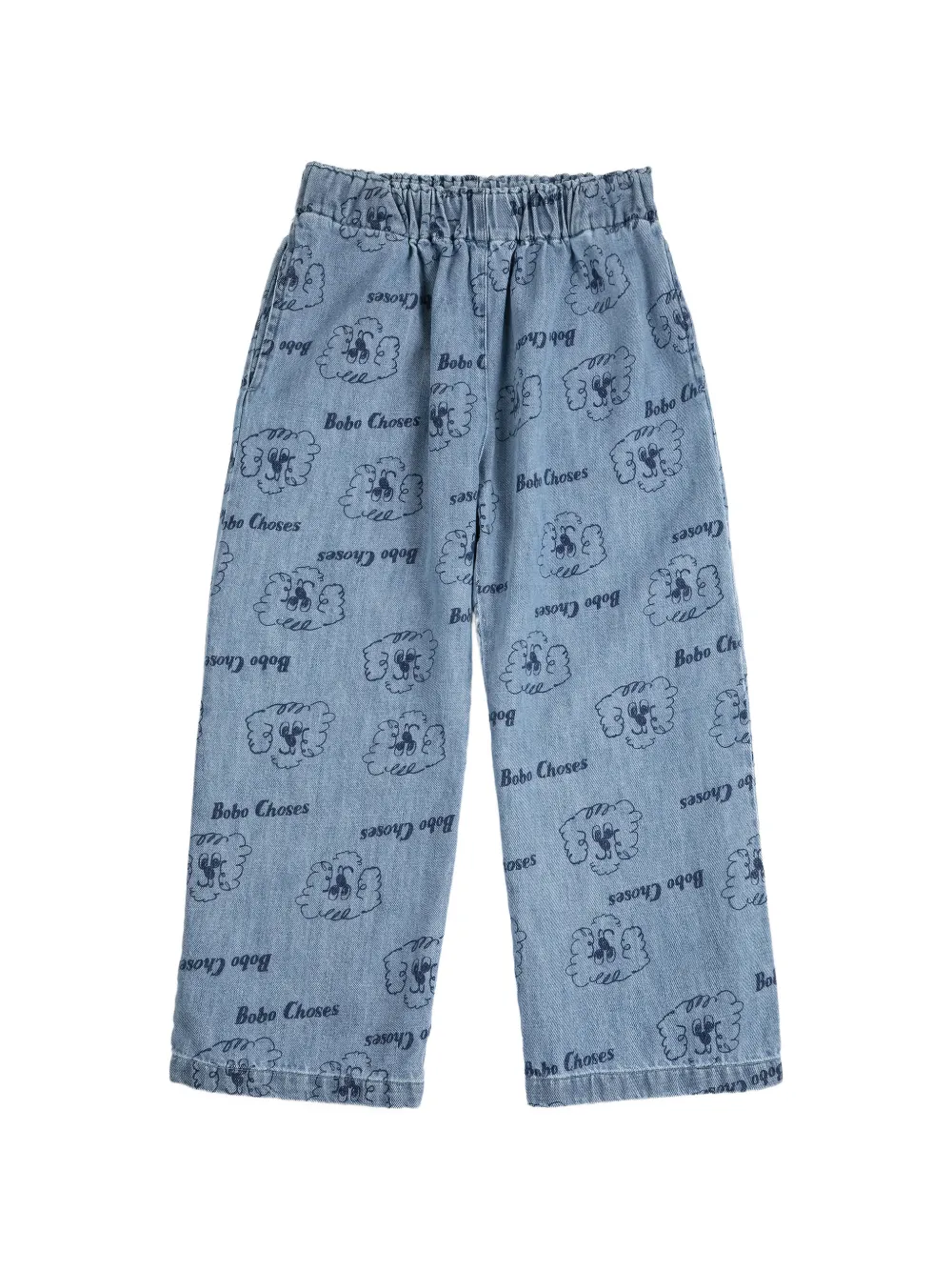 Bobo Choses Pickles The Dog elasticated printed jeans - Blu
