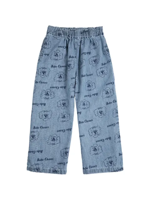 Bobo Choses  Pickles The Dog elasticated printed jeans