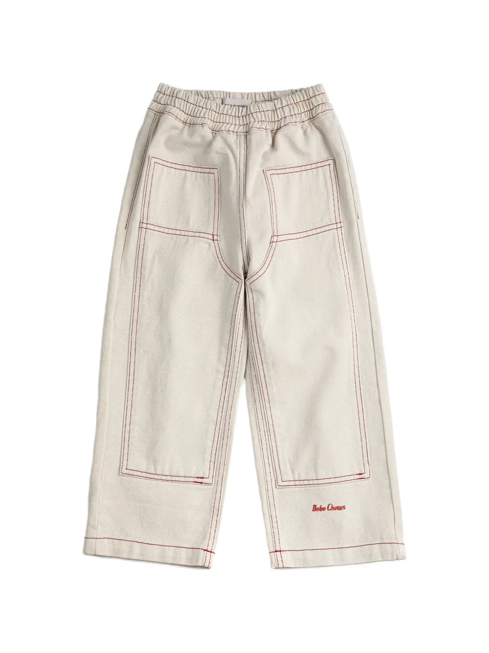 Bobo Choses elasticated embroidery trousers - Toni neutri