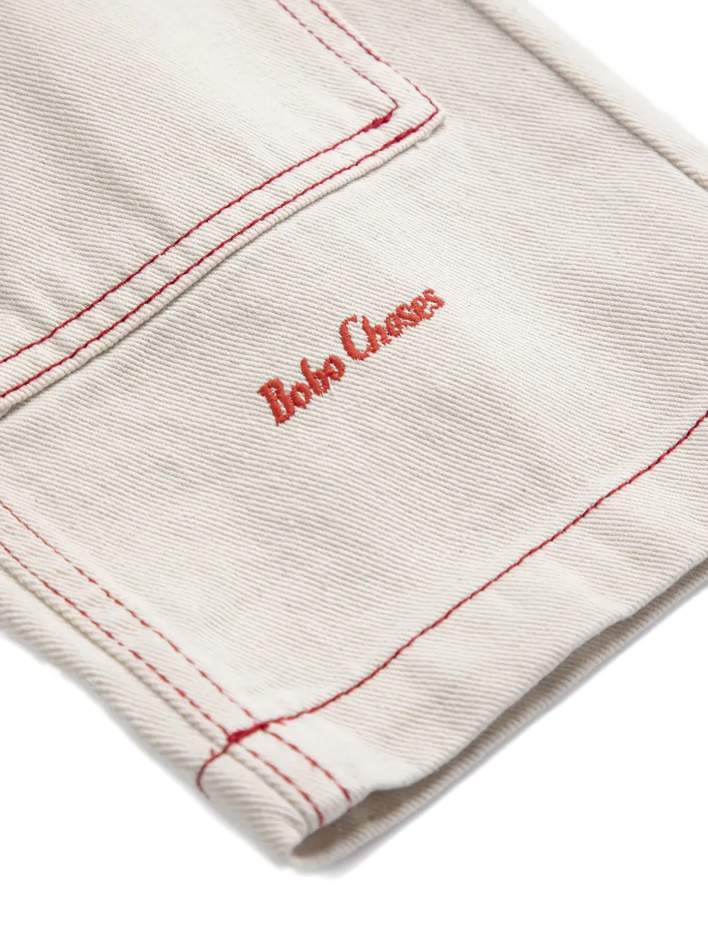 Bobo Choses Elasticated Embroidery Trousers - Neutrals 