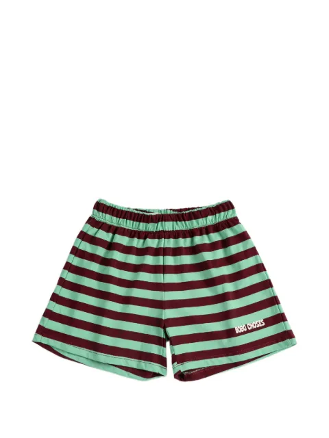 Bobo Choses striped embroidered shorts