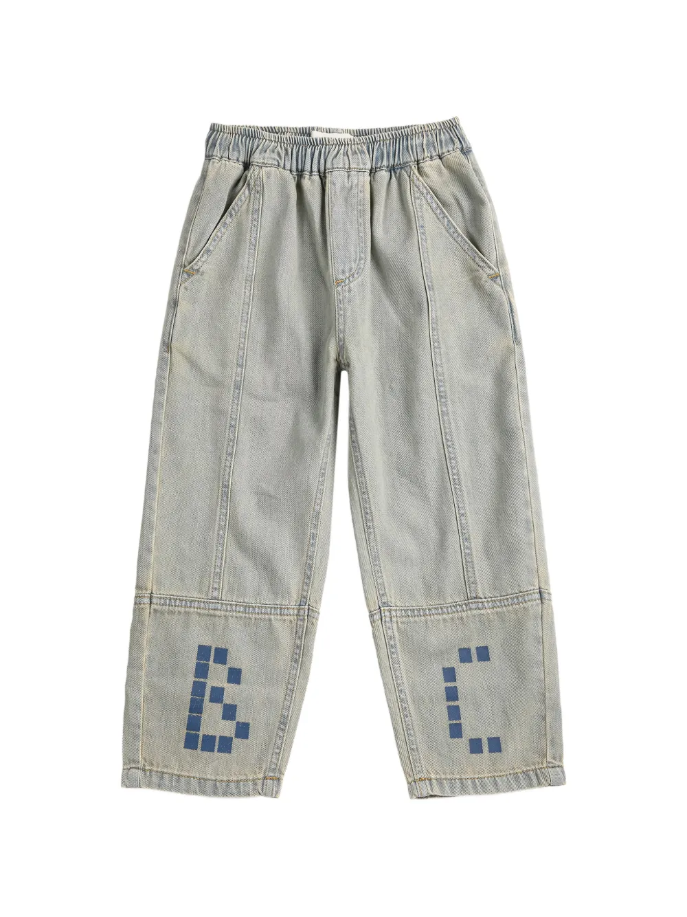 Bobo Choses Jeans con stampa logo - Blu