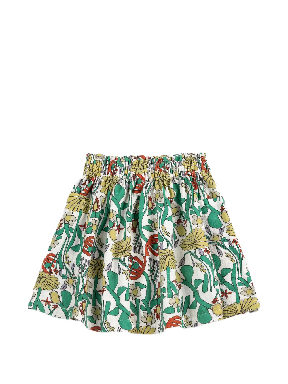 Bobo Choses herbalist all over skirt - Bianco