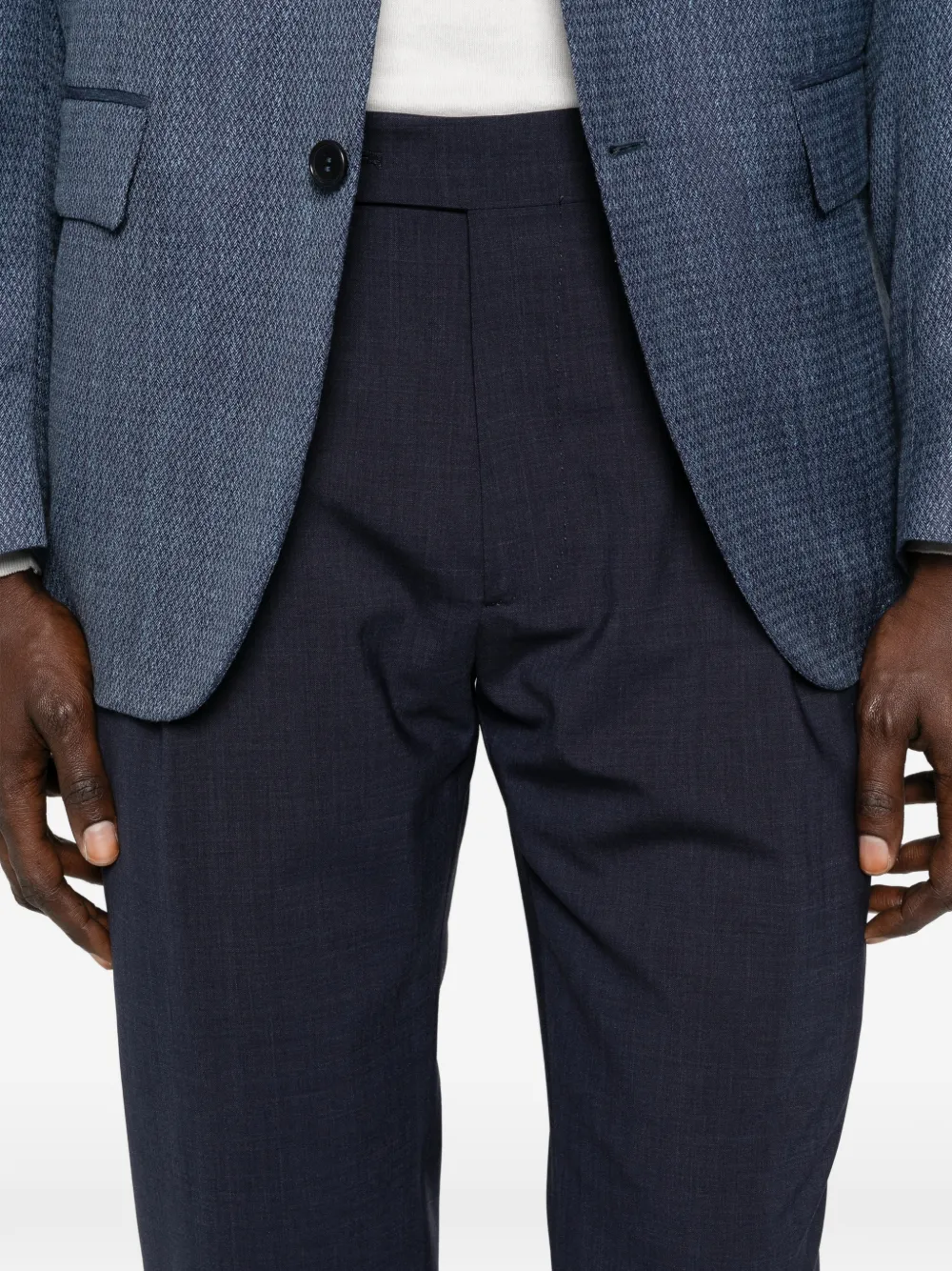 Berwich Plooibroek Blauw
