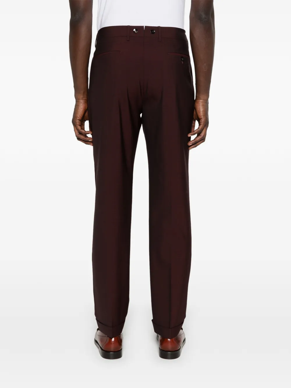 Cuffed Pleated Trousers