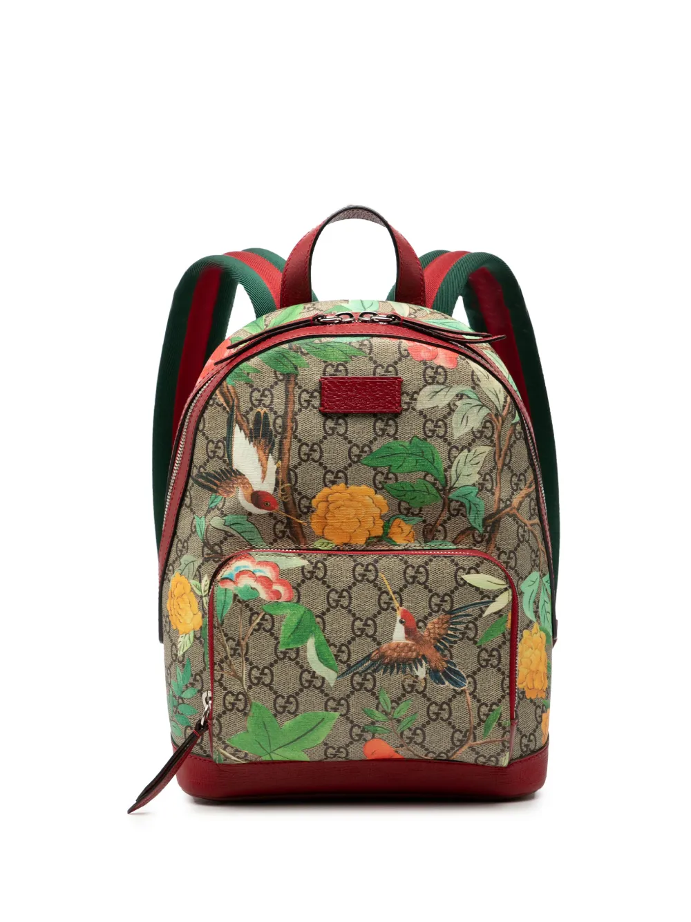 Gucci Pre-Owned 2016-2025 Small GG Supreme Web Tian backpack - Marrone