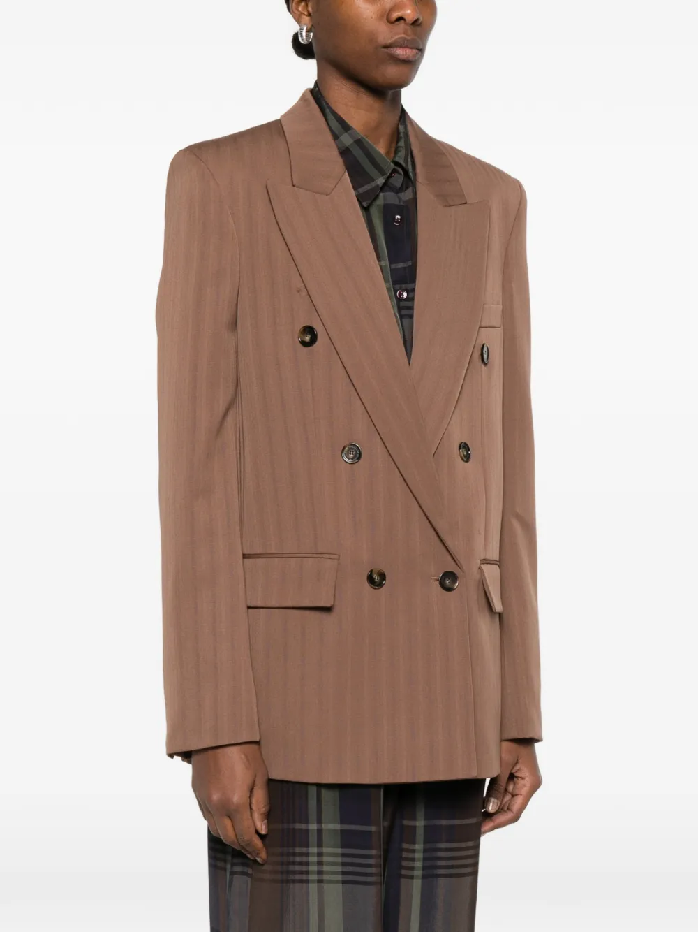  Stella Mccartney Double-breasted Jacket - Brown 