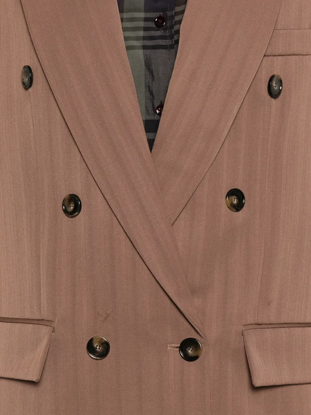 Stella McCartney Jack met dubbele rij knopen Bruin