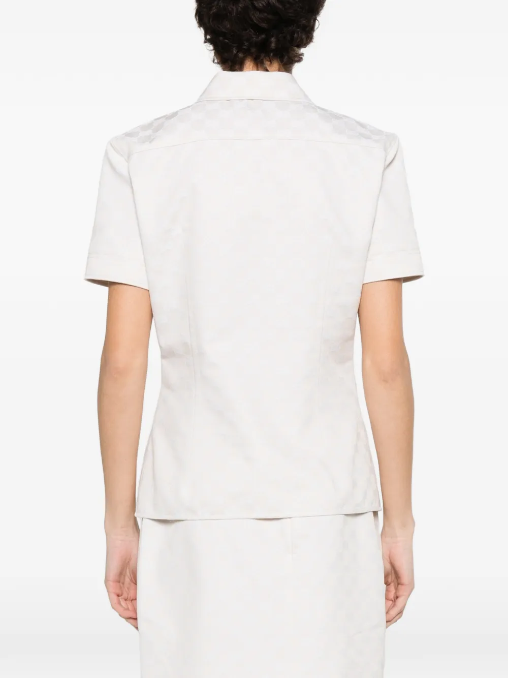 Gucci blouse met korte mouwen Beige